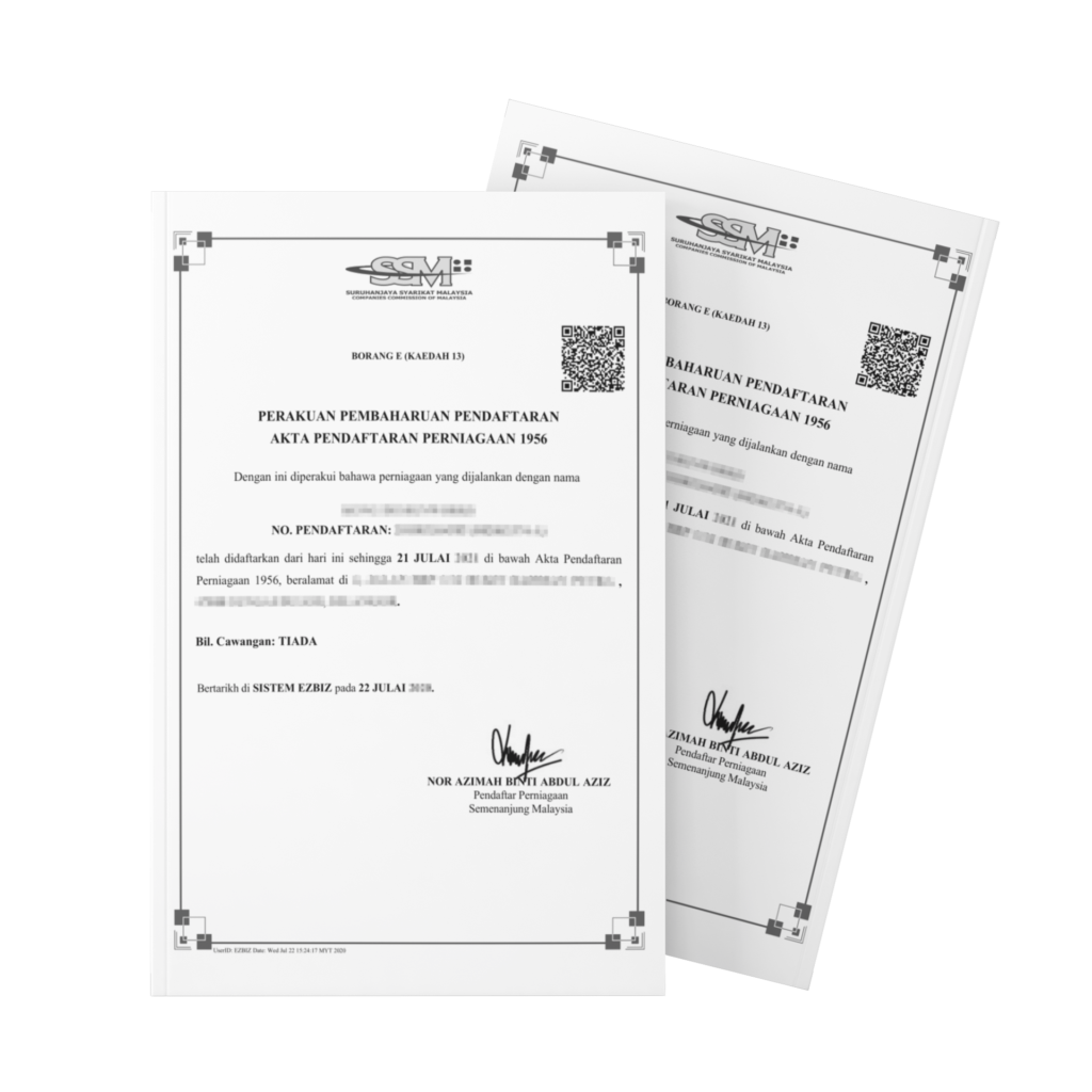 SSM Online - Registration | Renewal | Reprint Business License